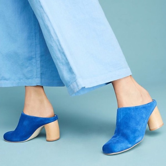 Jeffrey Campbell Shoes - Jeffrey Campbell blue suede mule